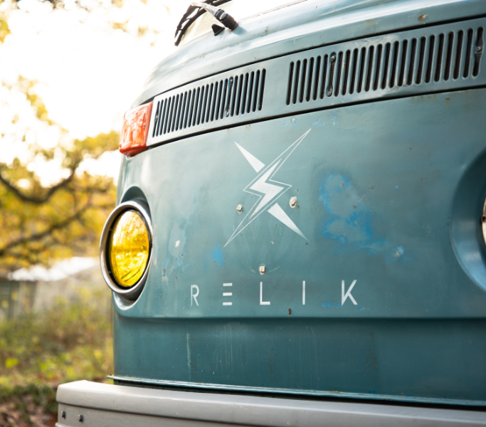 VW bus R60 electric conversion by Relik EV